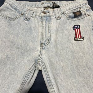 Women's Harley Davidson light wash jeans